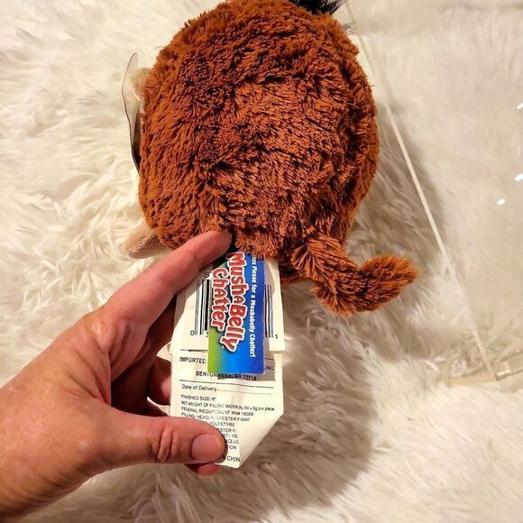 NWT MushaBelly Mushkin when squeezed makes 💋 kissy sounds! Collectors item - Picture 5 of 7